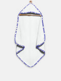 ‘Purple and White Spots’ Organic Hooded Towel Set