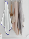 ‘Purple and White Spots’ Organic Hooded Towel Set