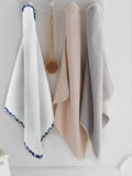 ‘Floral Blue’ Organic Hooded Towel Set