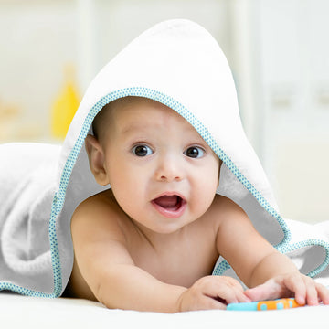 ‘Blue on Blue ’ Organic Hooded Towel Set