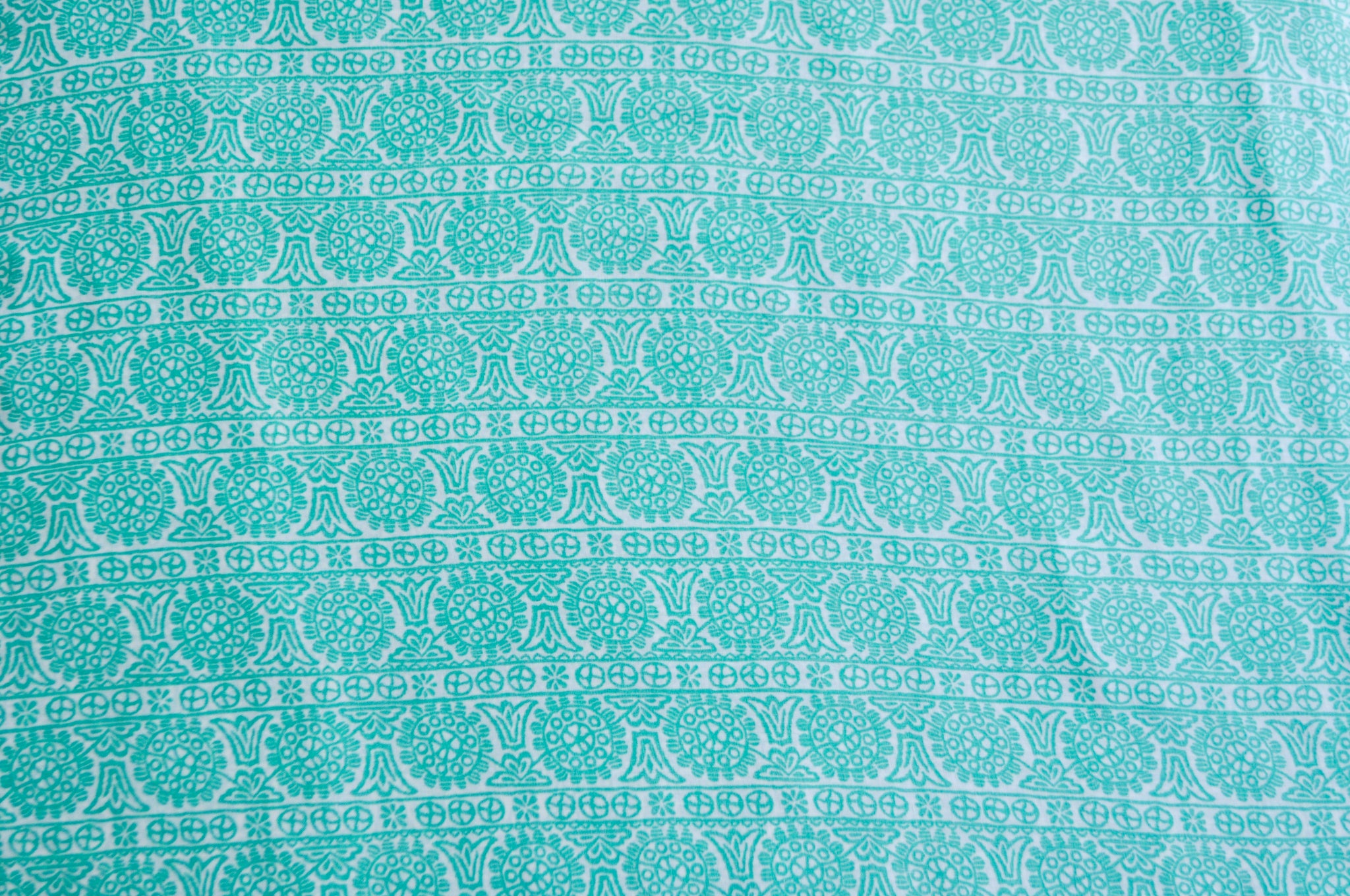‘Green Mehendi Print’ Organic Hooded Towel Set