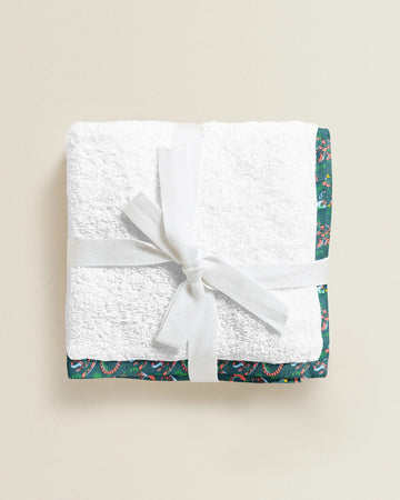 ‘Tropical Print’ Organic Junior Towel Set