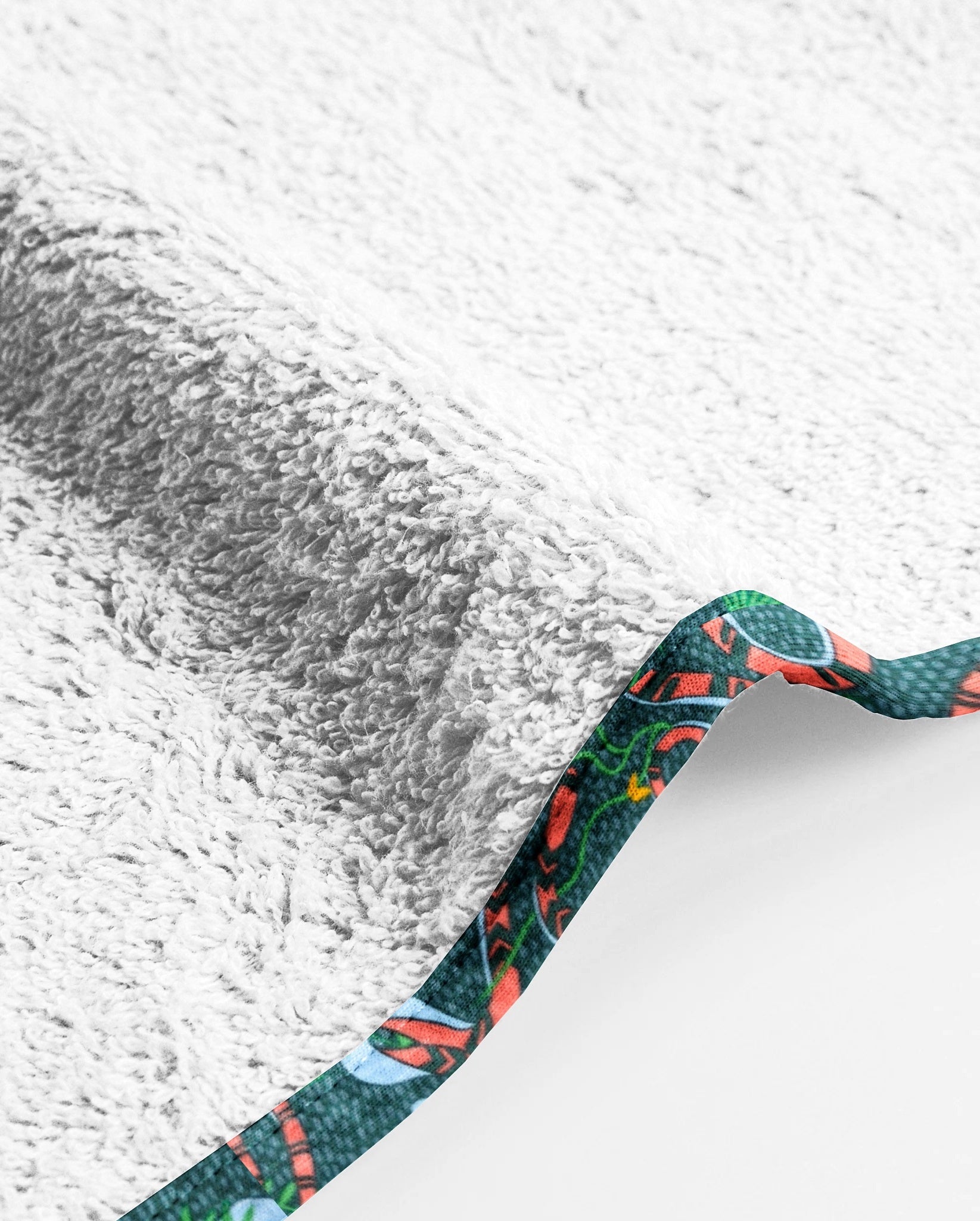 ‘Tropical Print’ Organic Junior Towel Set