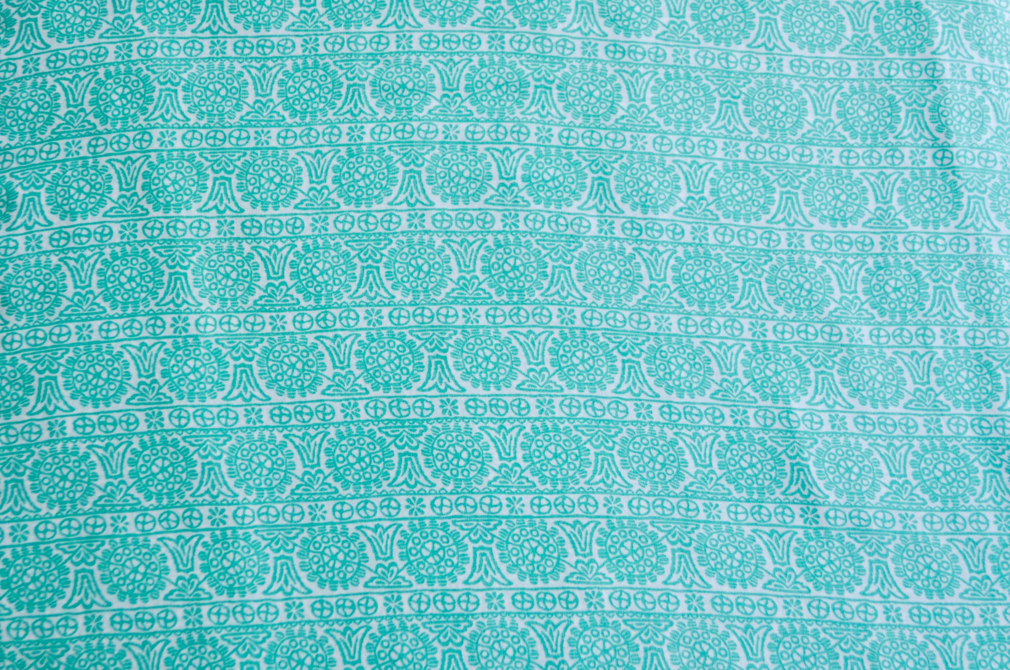 ‘Green Mehendi Print’ Organic Junior Towel Set
