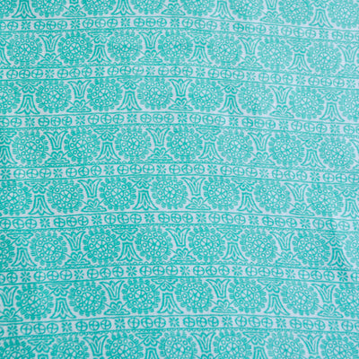 ‘Green Mehendi Print’ Organic Junior Towel Set