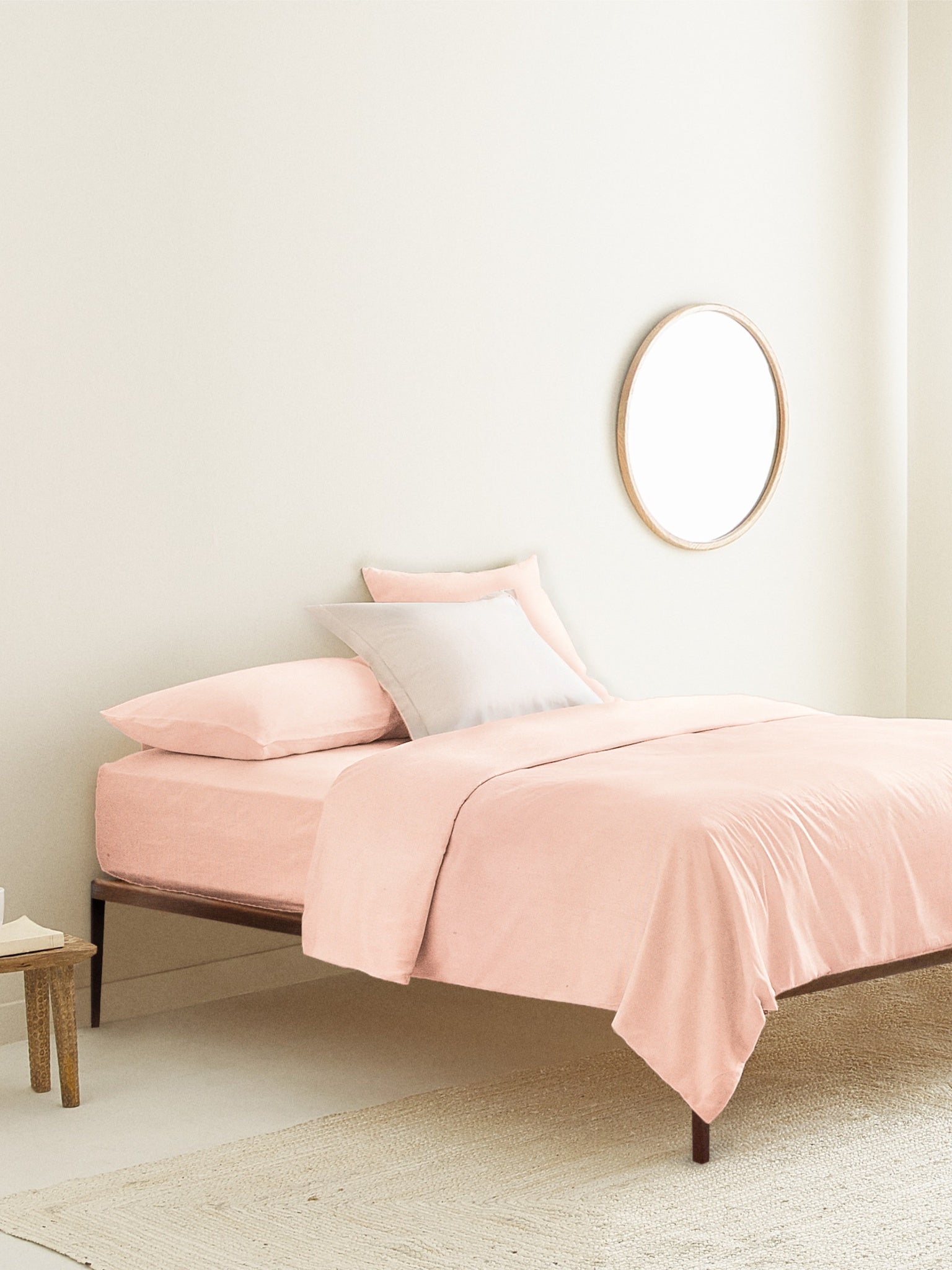 'Neutral Pink' Organic Duvet Cover
