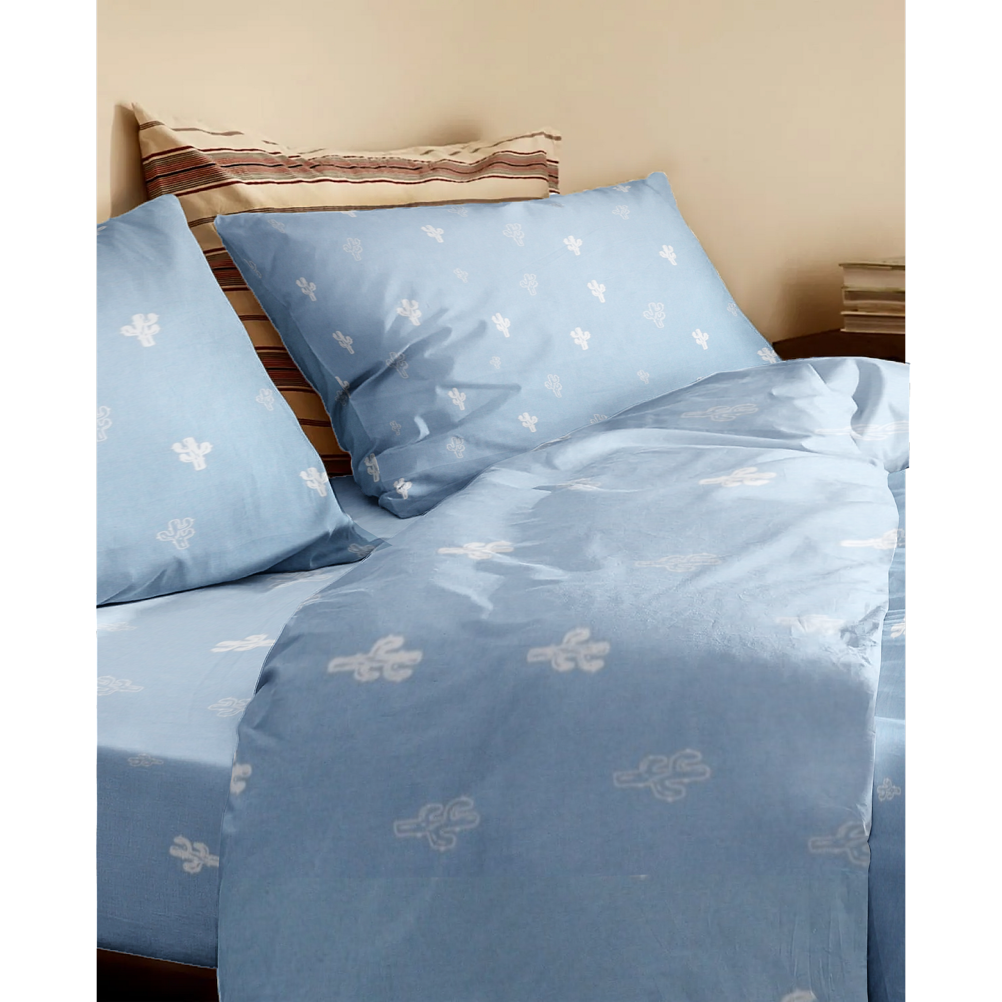 Blue Cactus' Organic Duvet Cover