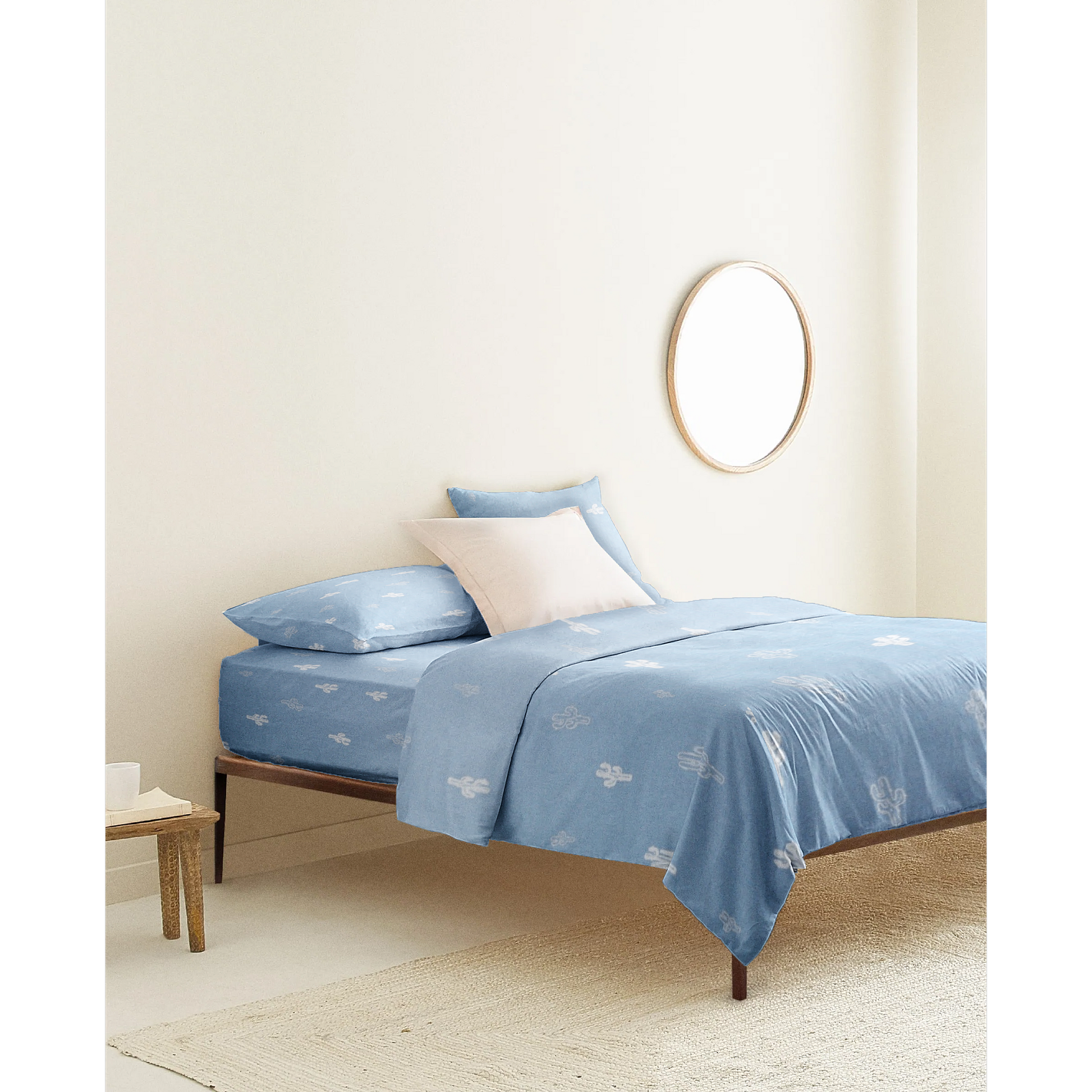 Blue Cactus' Organic Duvet Cover