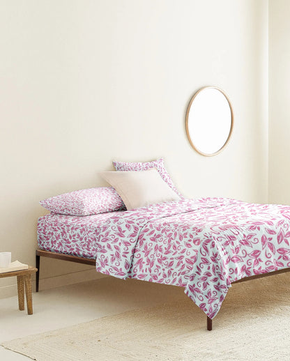 'Red Flower' Organic Duvet Cover