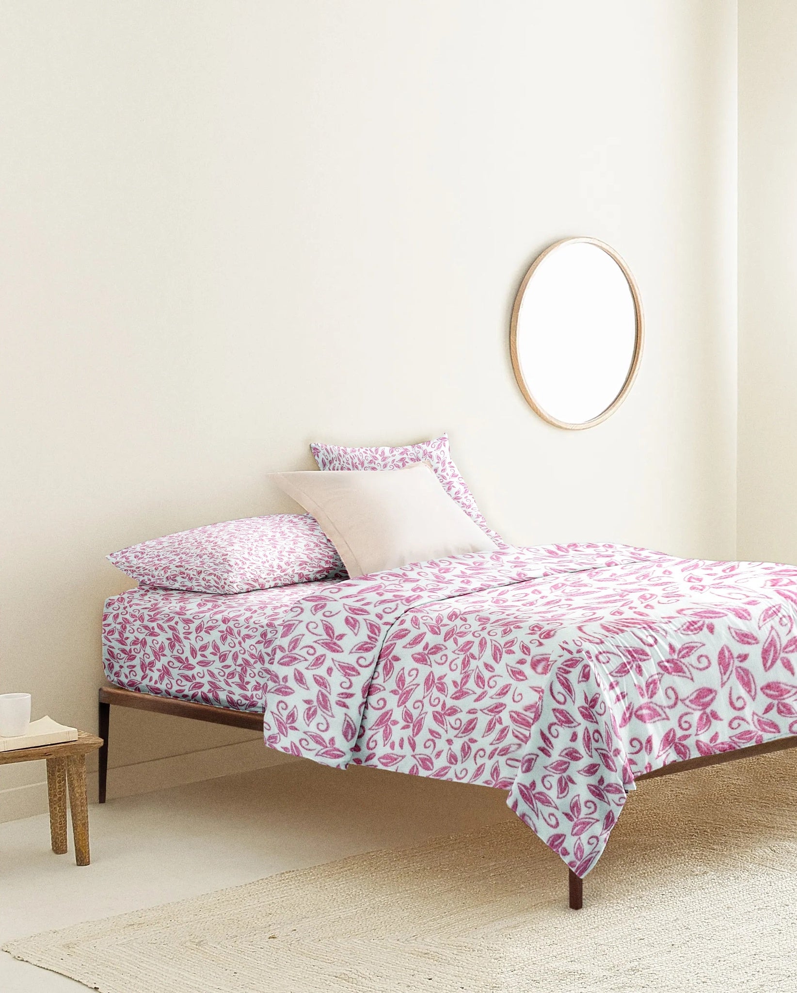 'Red Flower' Organic Duvet Cover