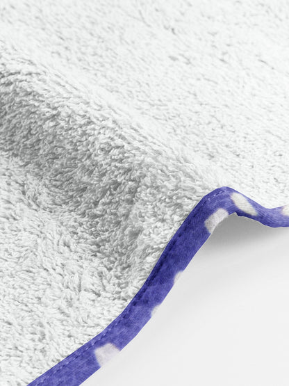 ‘Purple and White Spots’ Organic Junior Towel Set