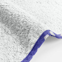 ‘Purple and White Spots’ Organic Junior Towel Set - Last gallery image