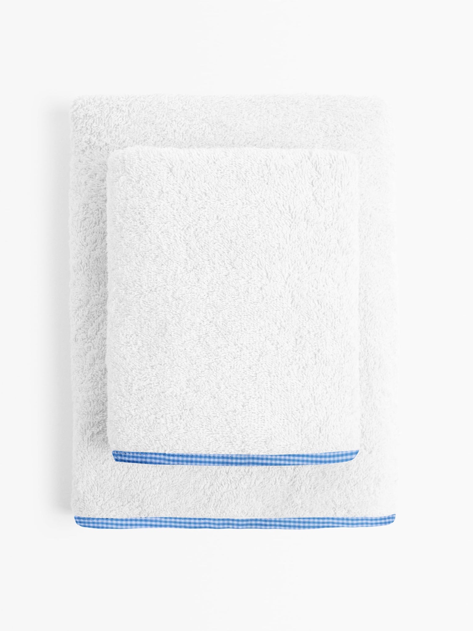 ‘Blue Checks’ Organic Junior Towel Set