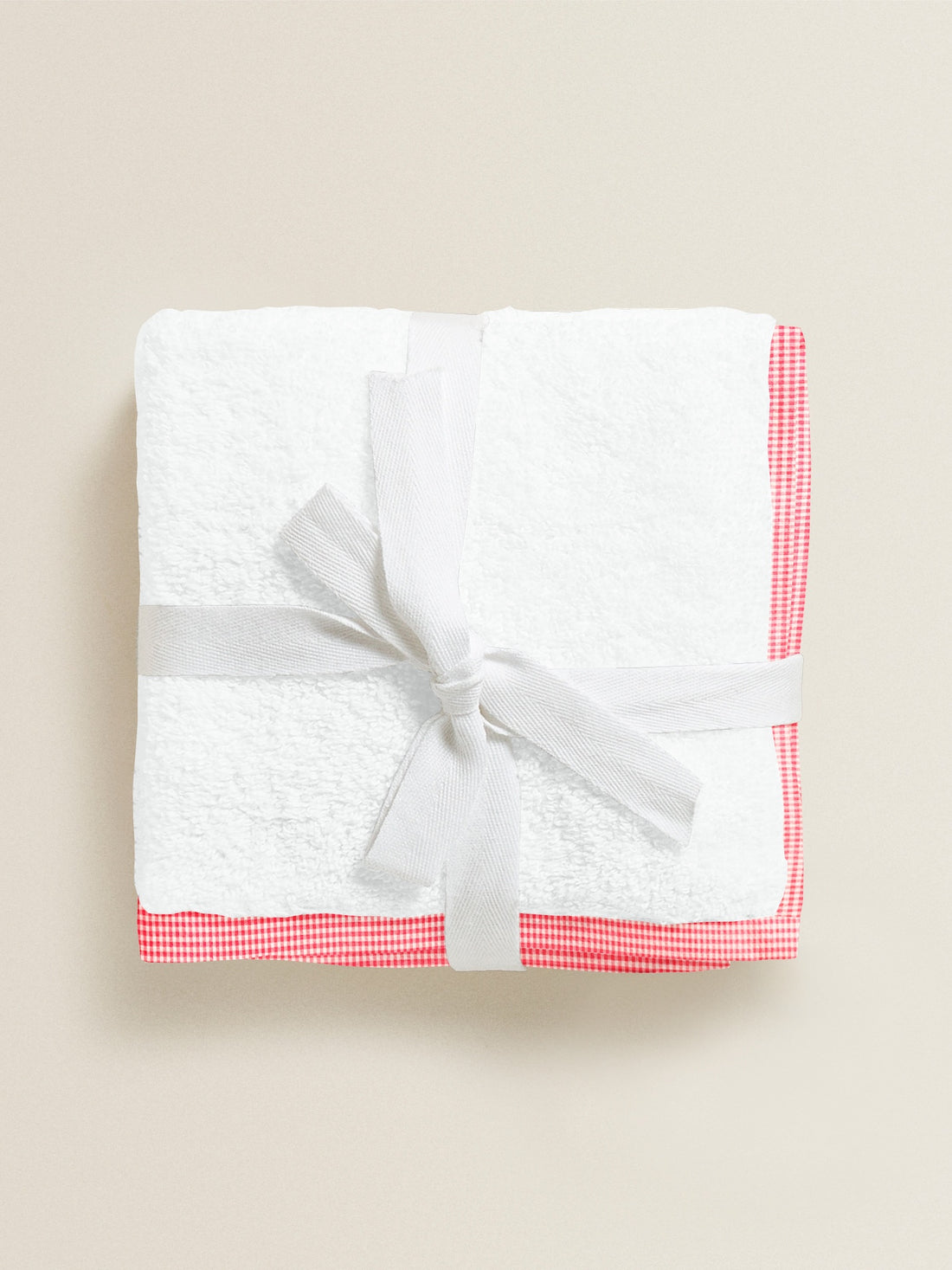‘Red Checks’ Organic Junior Towel Set