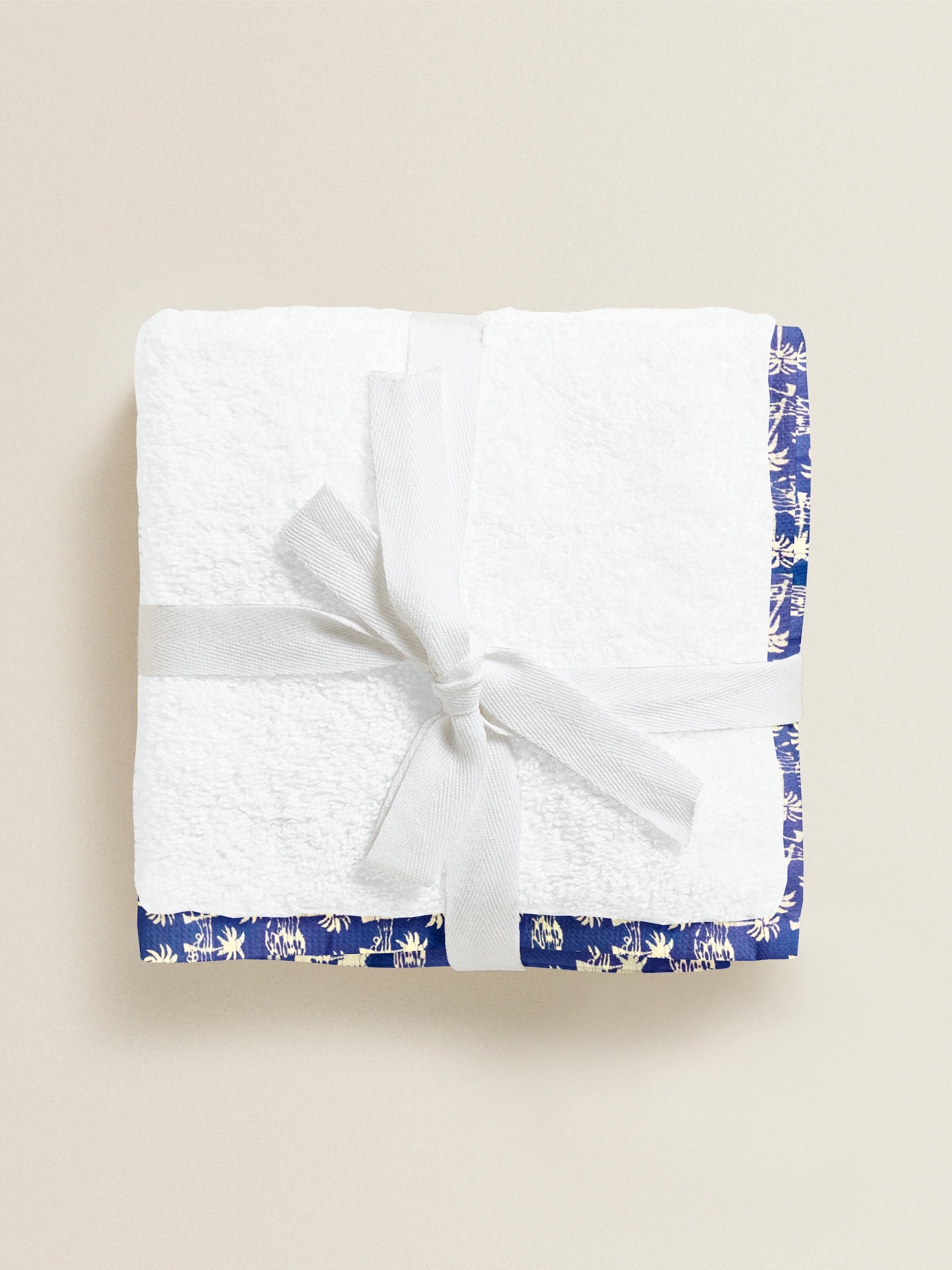 ‘Floral Blue’ Organic Junior Towel Set