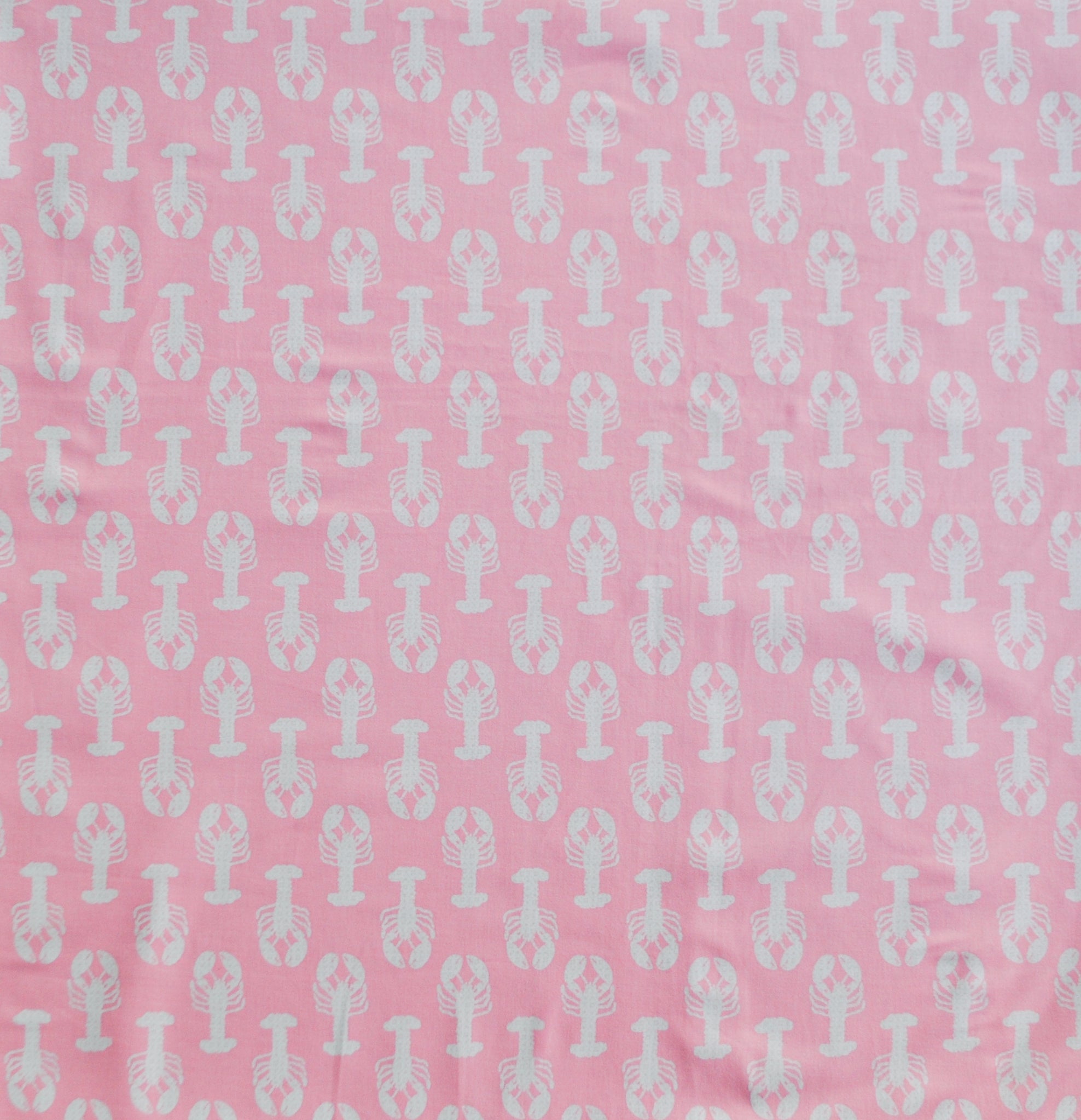 'Pink Crab' Organic Junior Bedcover