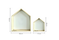 ‘Different Size of House Shelf’ Organic Decor
