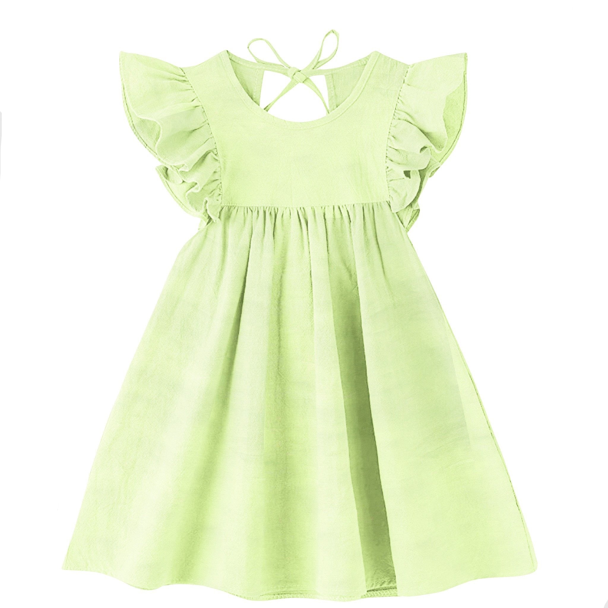 Lime Green' Organic Sleeve Nightdress | The Baby Atelier Lime Green' Organic Sleeve Nightdress | The Baby Atelier
