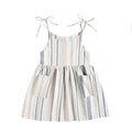 'Pink and Blue Stripes' Organic Sleeveless Nightdress