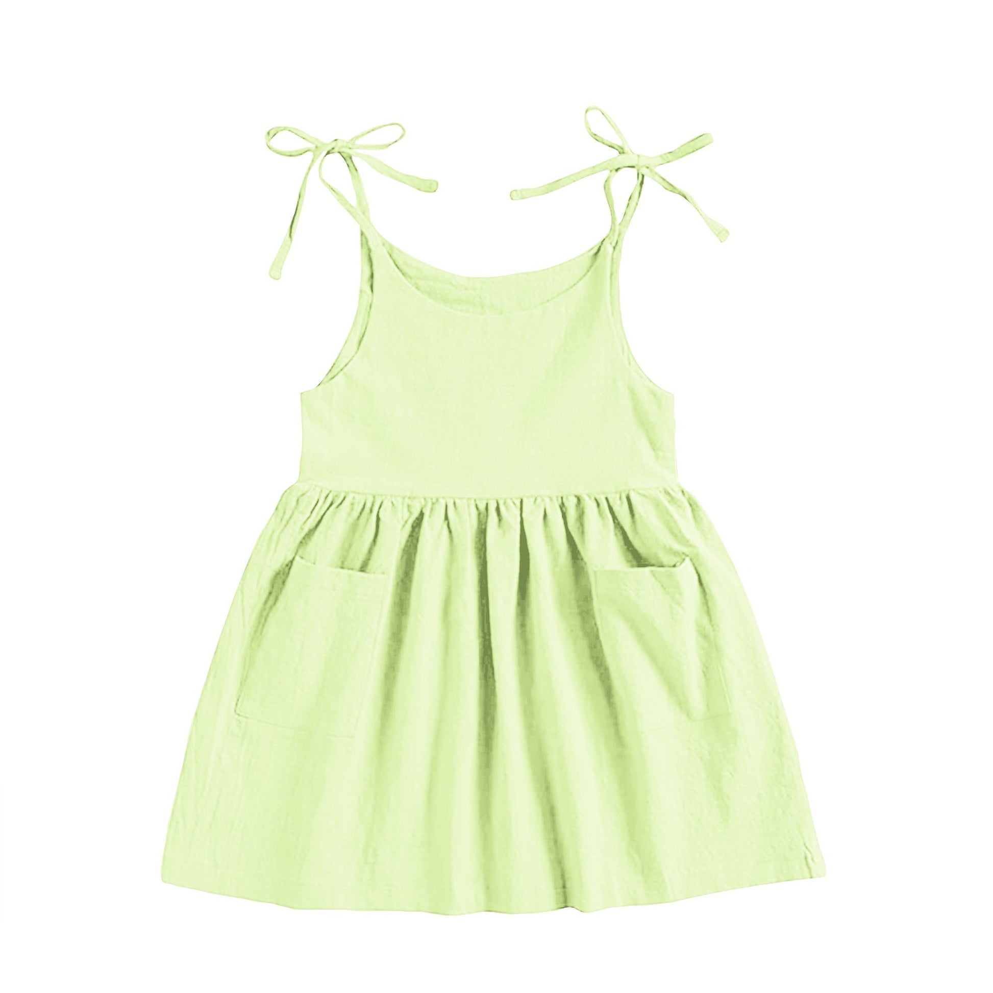 'Lime Green' Organic Sleeveless Nightdress