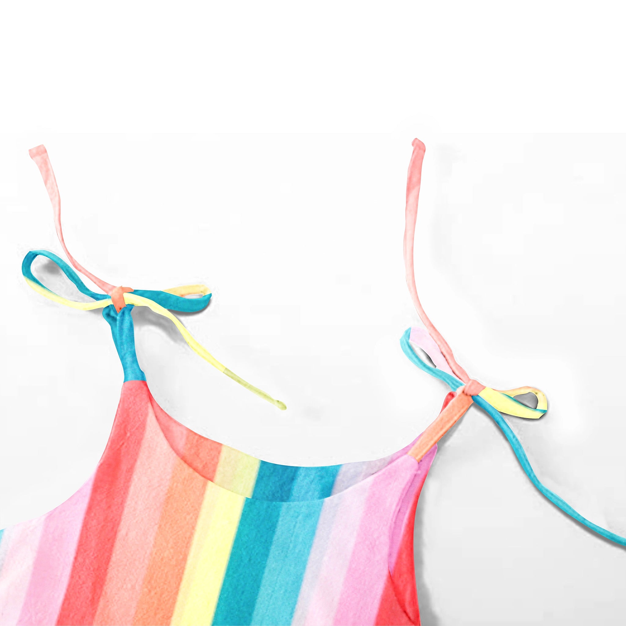 'Rainbow' Organic Sleeveless Nightdress