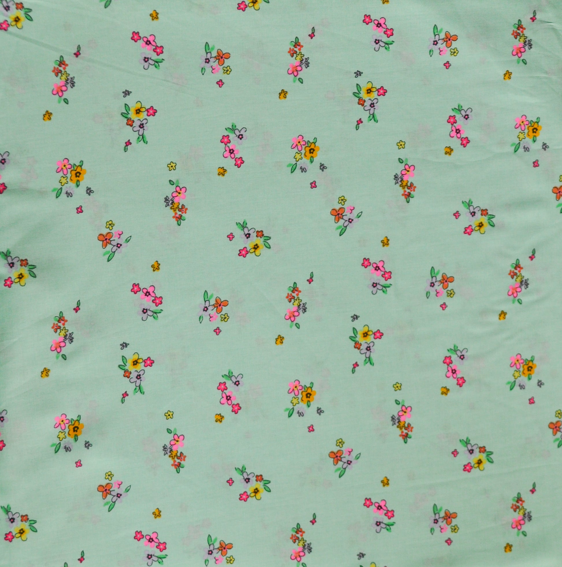 'Green Floral' Organic Pajama Short Set