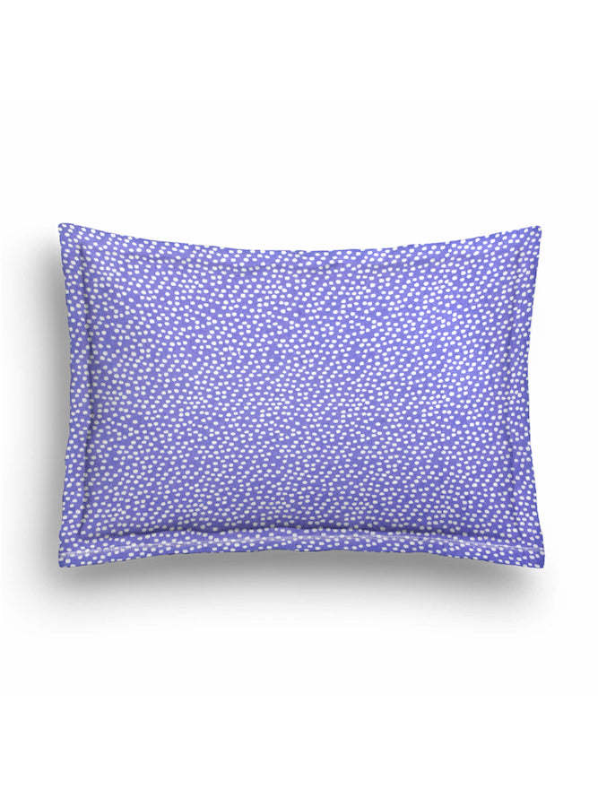 ‘Purple and White Spots’ Organic Baby Pillow Cover