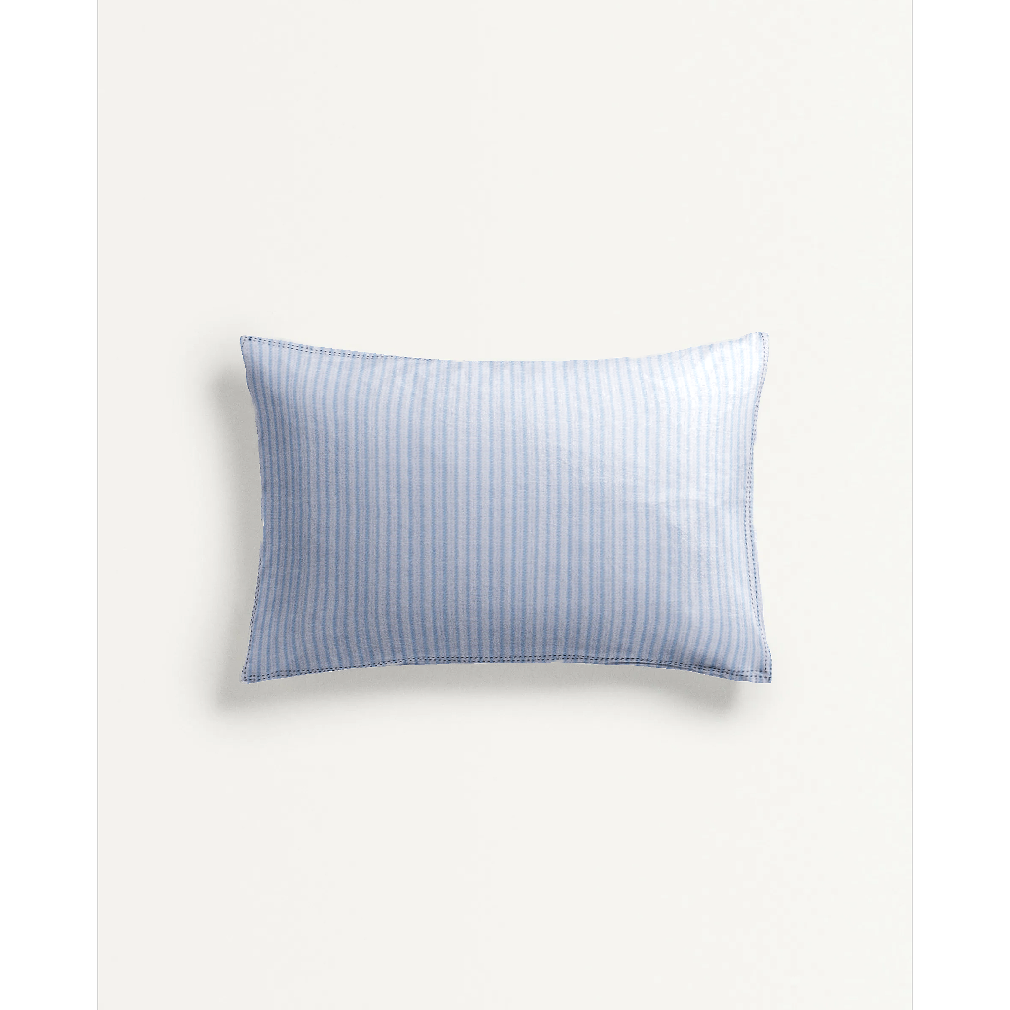 ‘Blue and White Stripe’ Organic Baby Pillow Cover
