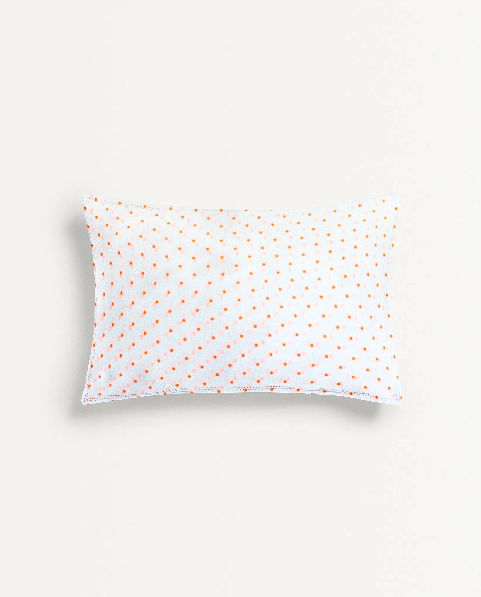 ‘Neon Orange Dots’ Organic Baby Pillow Cover