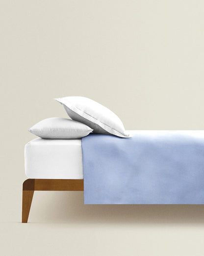 ‘Light Blue’ Organic Junior Pillow Cover