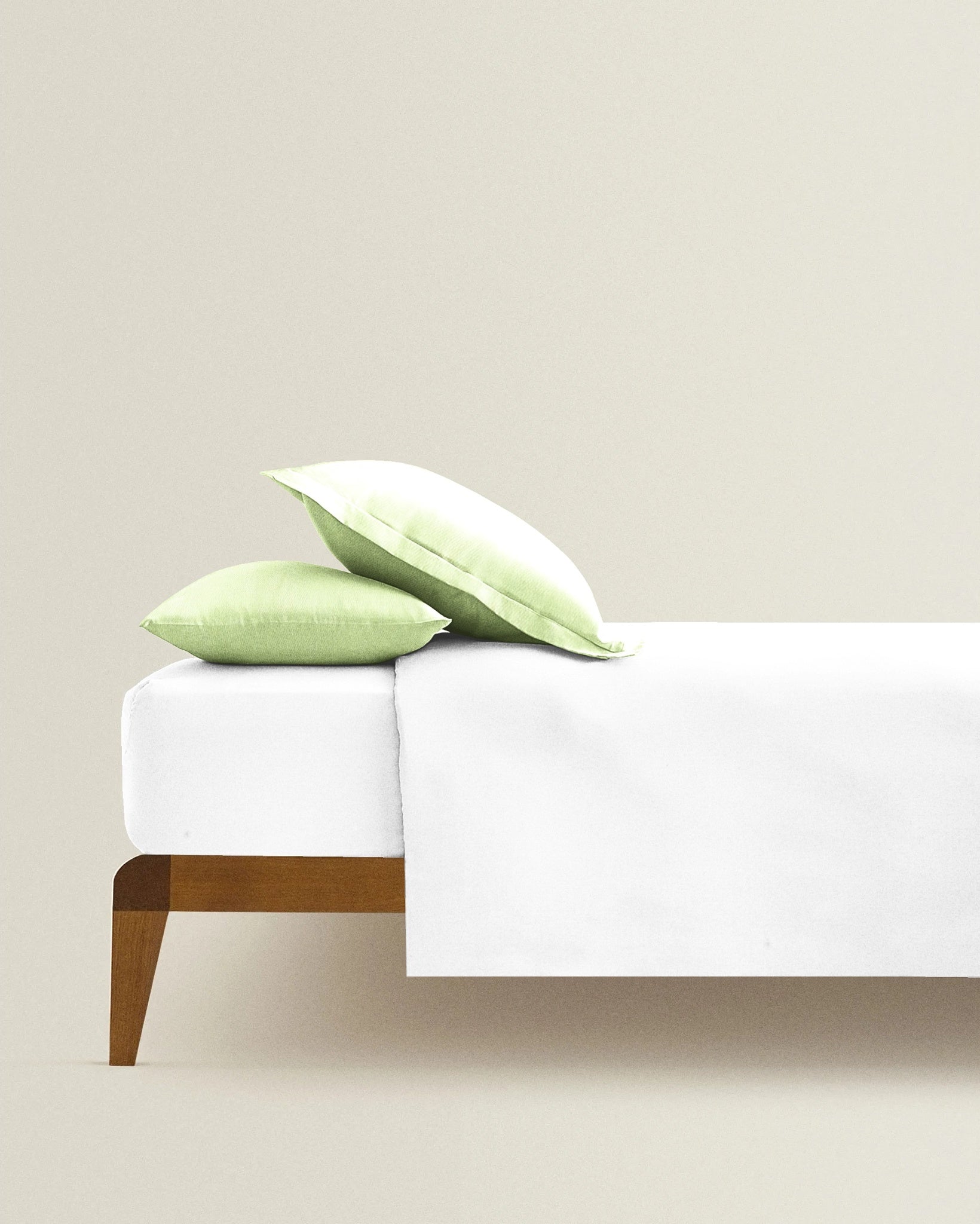 ‘Lime Green’ Organic Junior Pillow Cover