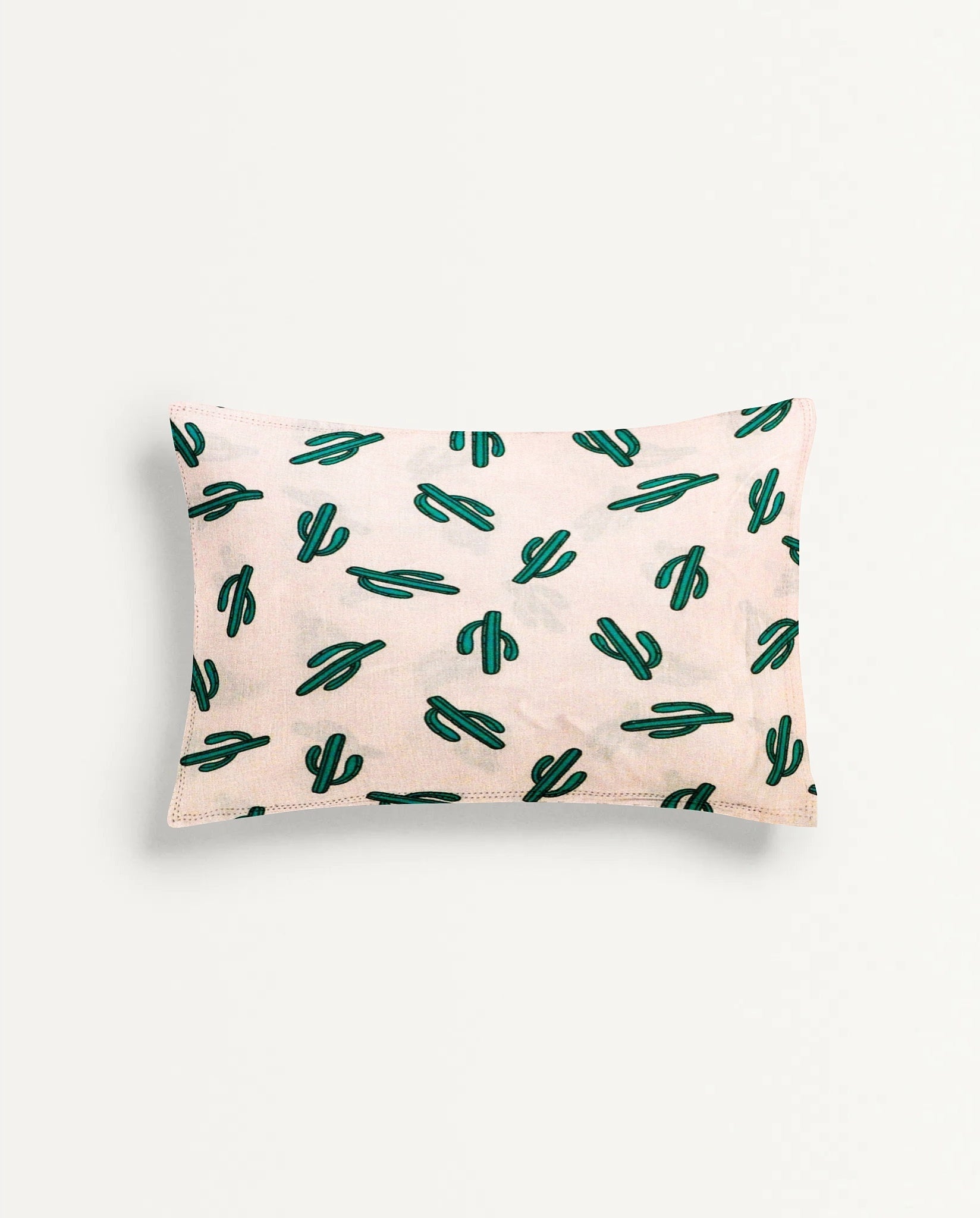 ‘Pink Cactus’ Organic Junior Pillow Cover