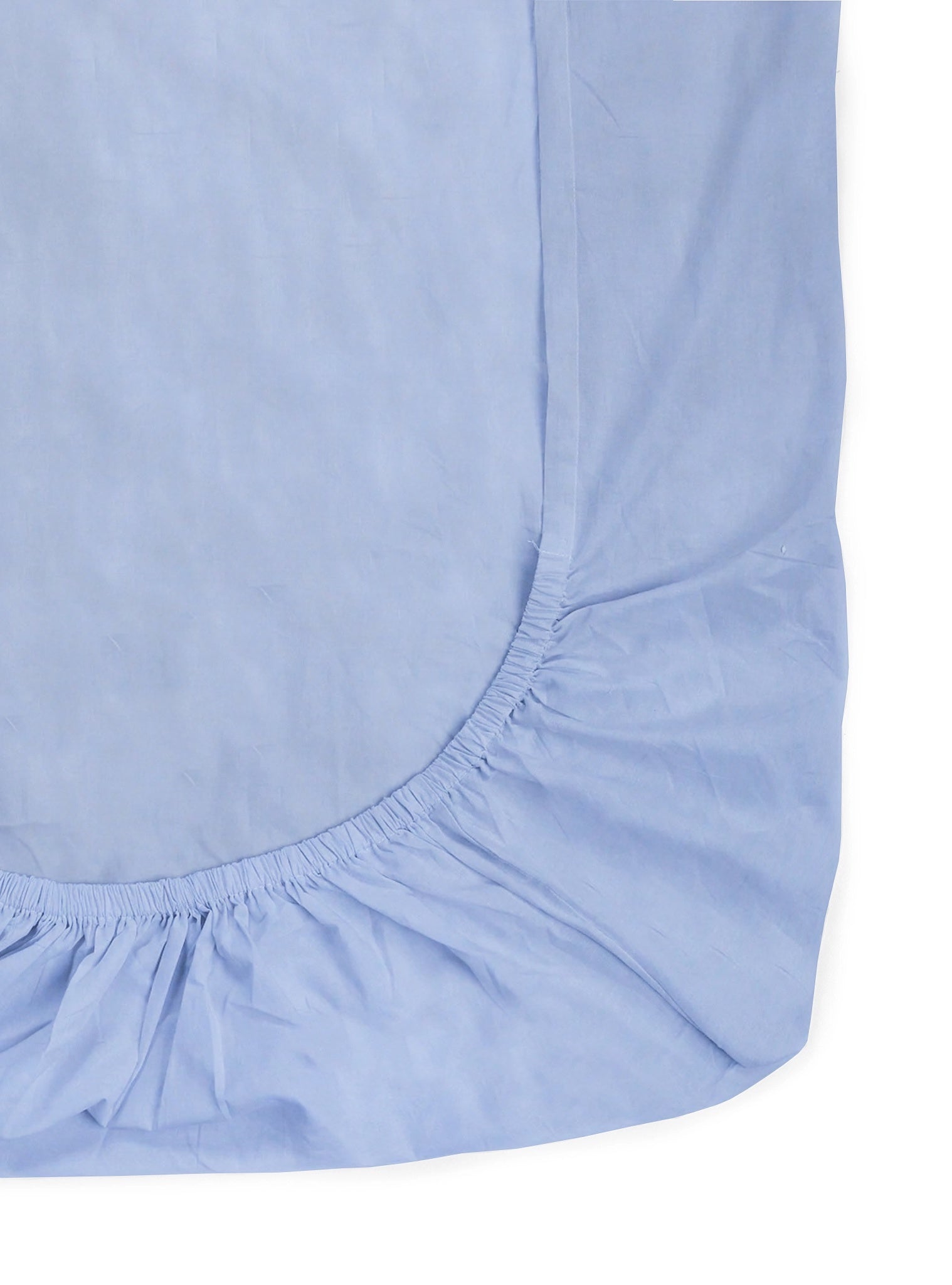 'Light Blue’ Organic Fitted Crib Sheet