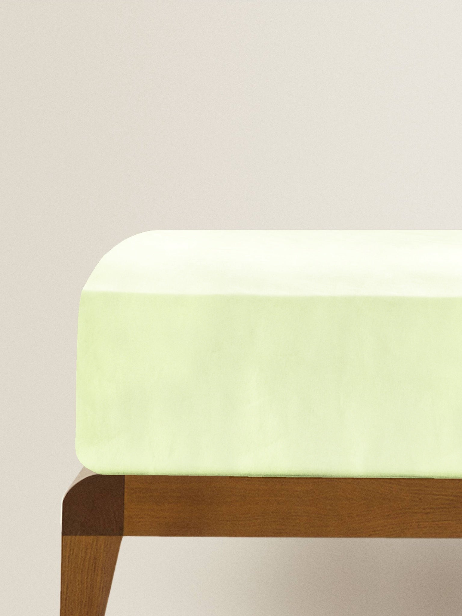 Lime green crib sheet top