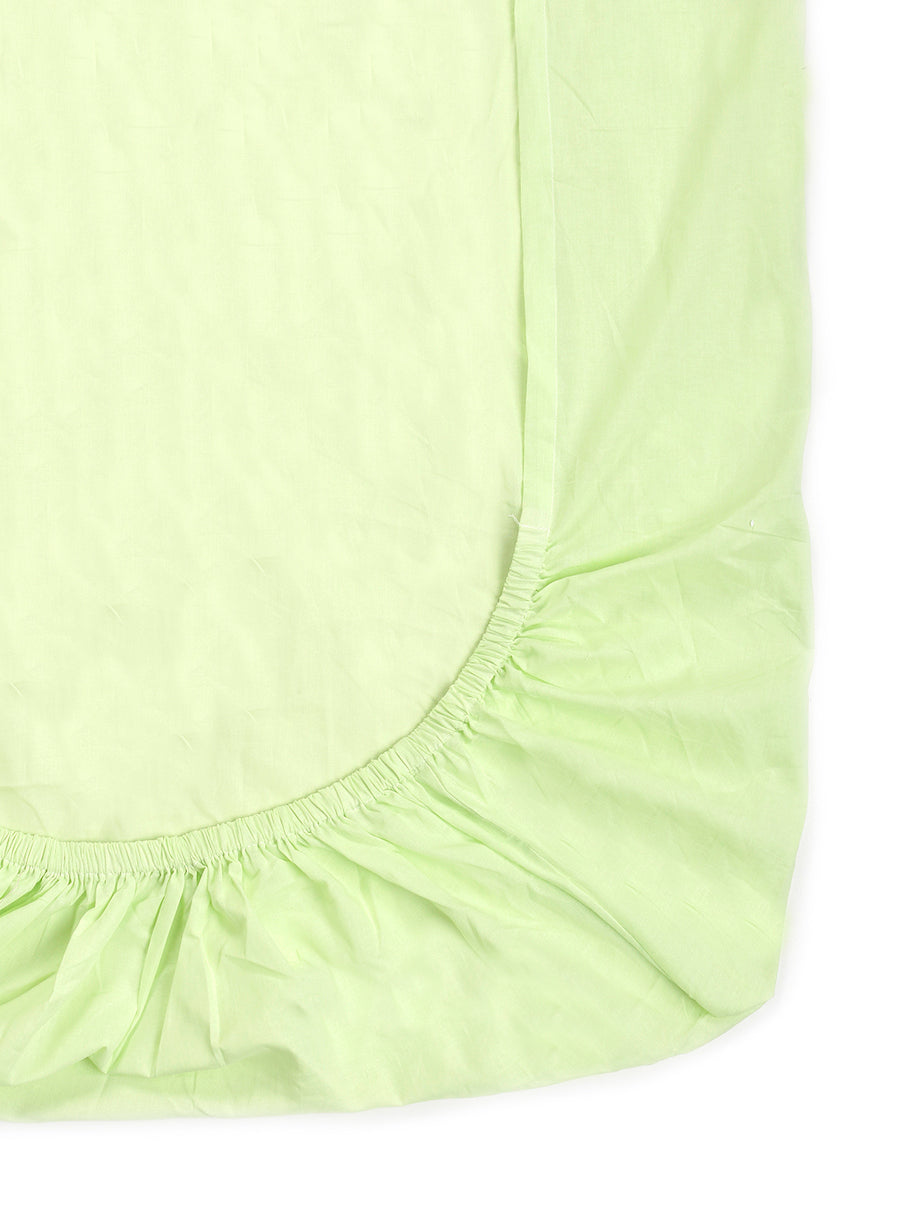 ‘Lime Green’ Organic Fitted Crib Sheet