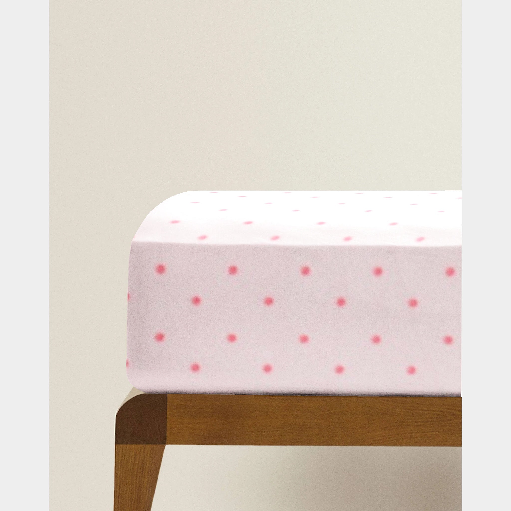 ‘Pink on Pink’ Organic Fitted Crib Sheet