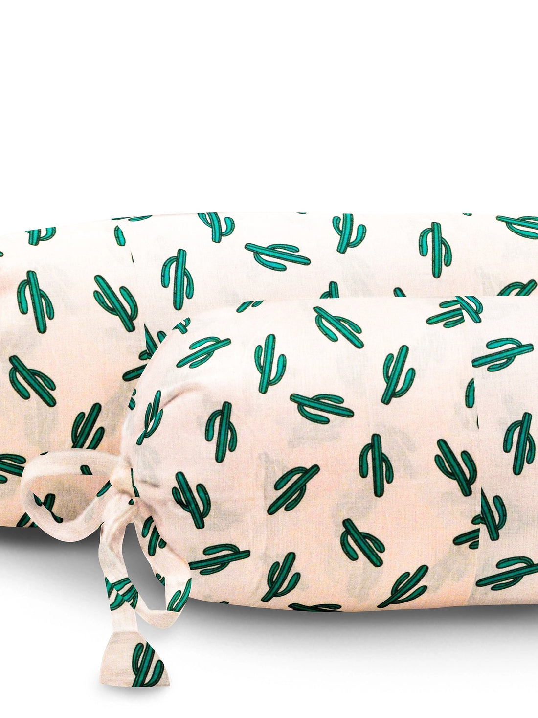‘Pink Cactus’ Organic Baby Bolster Cover