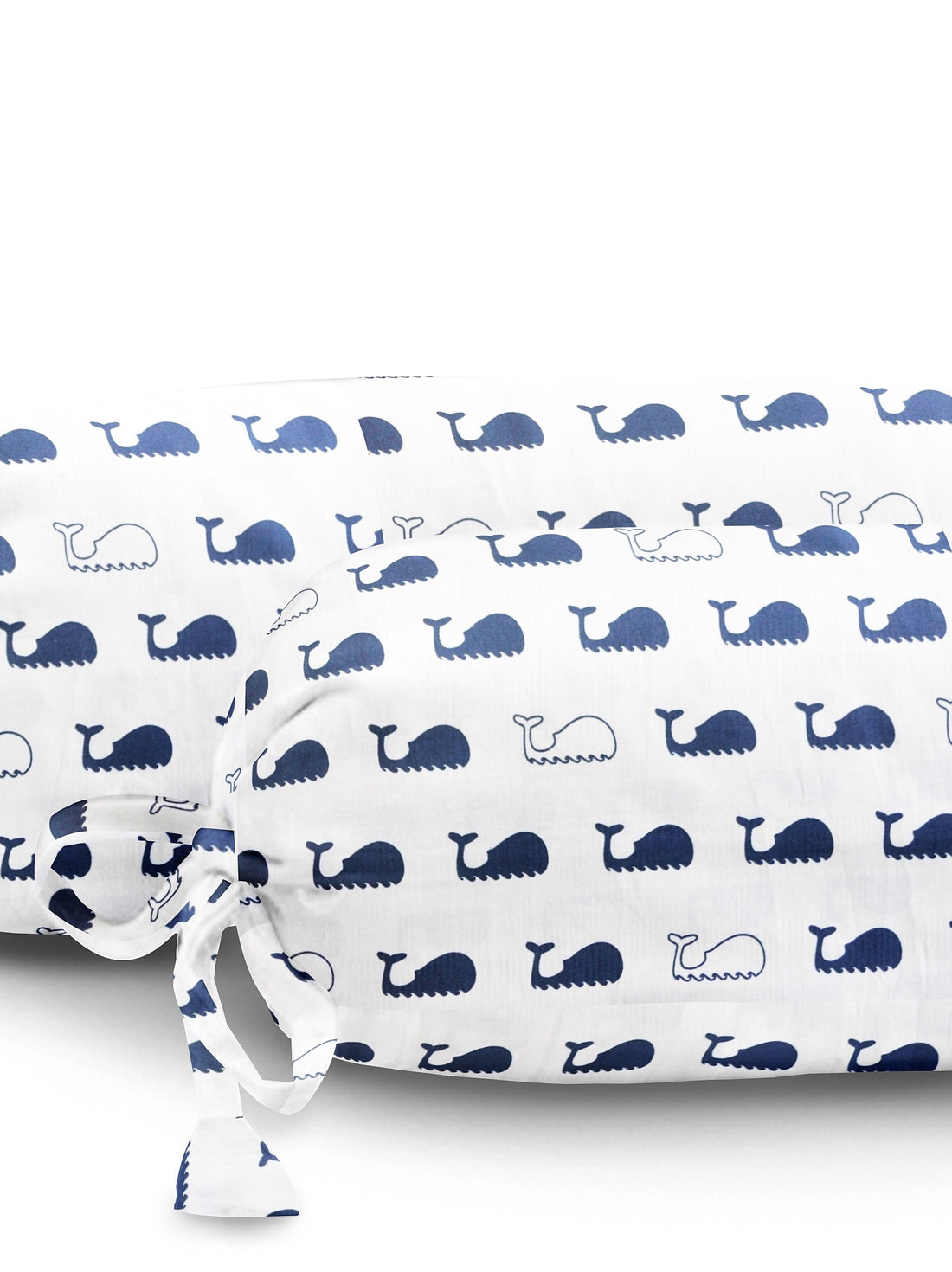 ‘Dolphin’ Organic Baby Bolster Cover