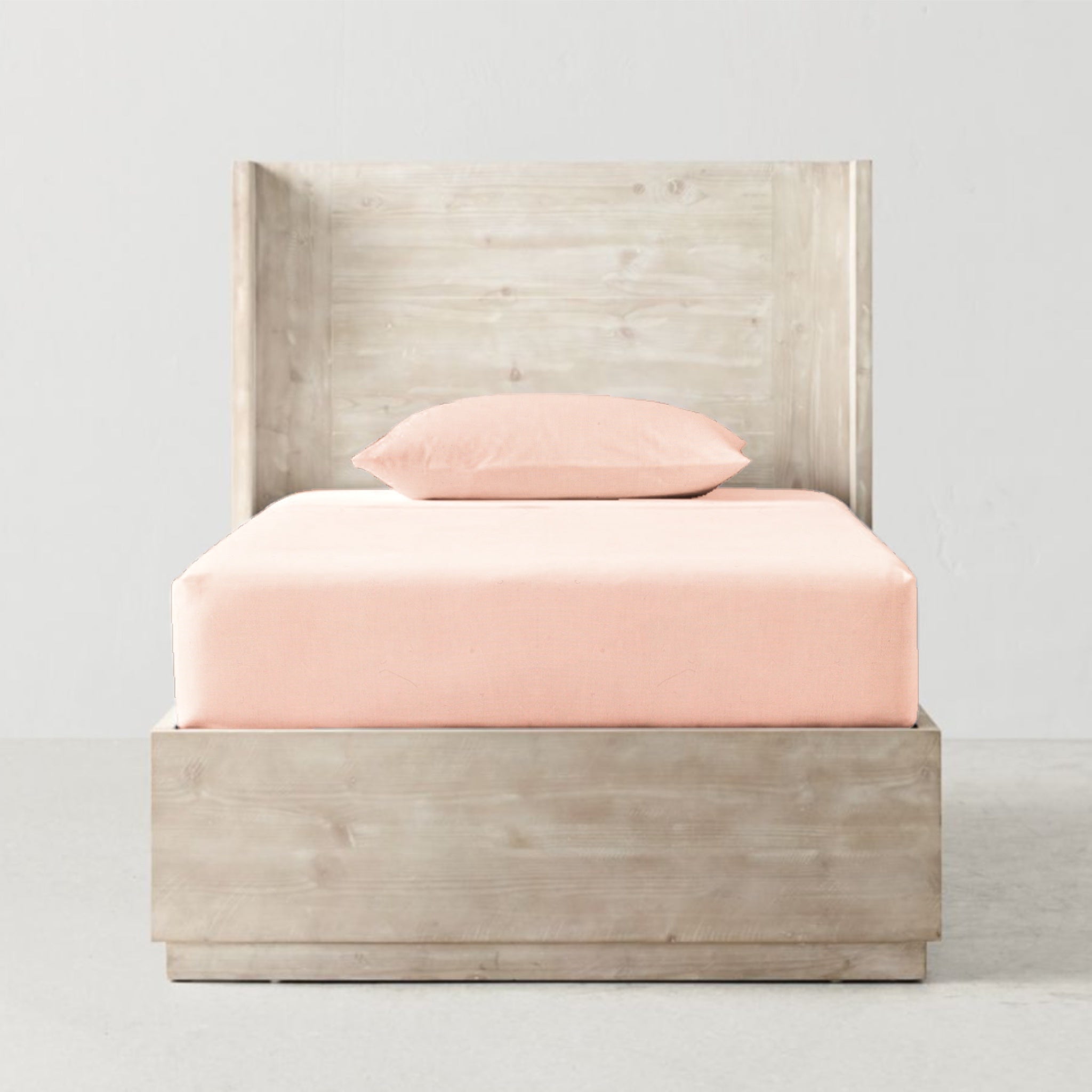 Neutral Pink' Organic Single Fitted Sheet