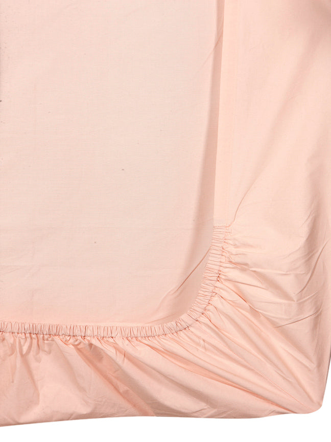Neutral Pink' Organic Single Fitted Sheet