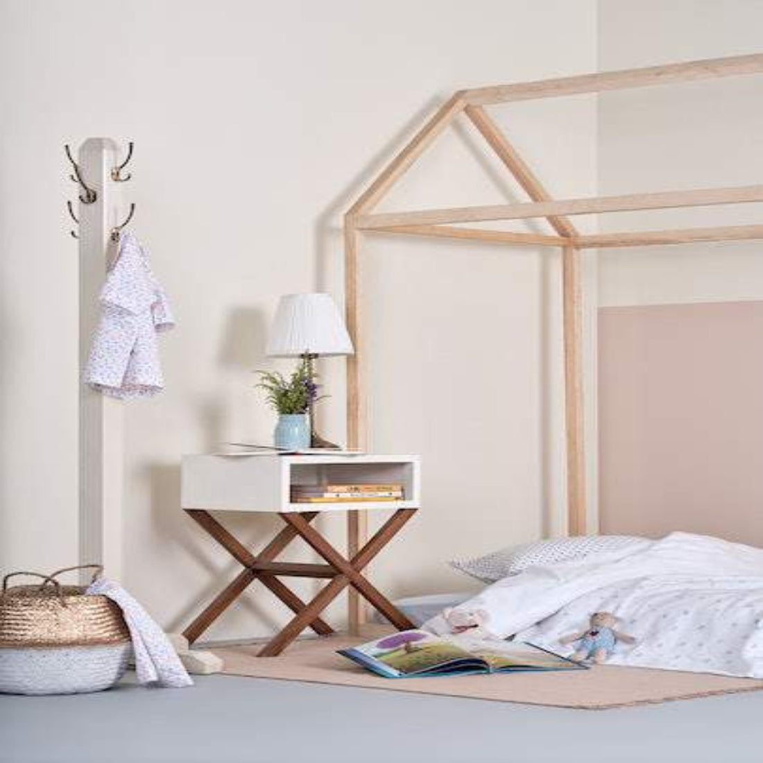 ‘Bedside Table with Storage’ Organic Decor