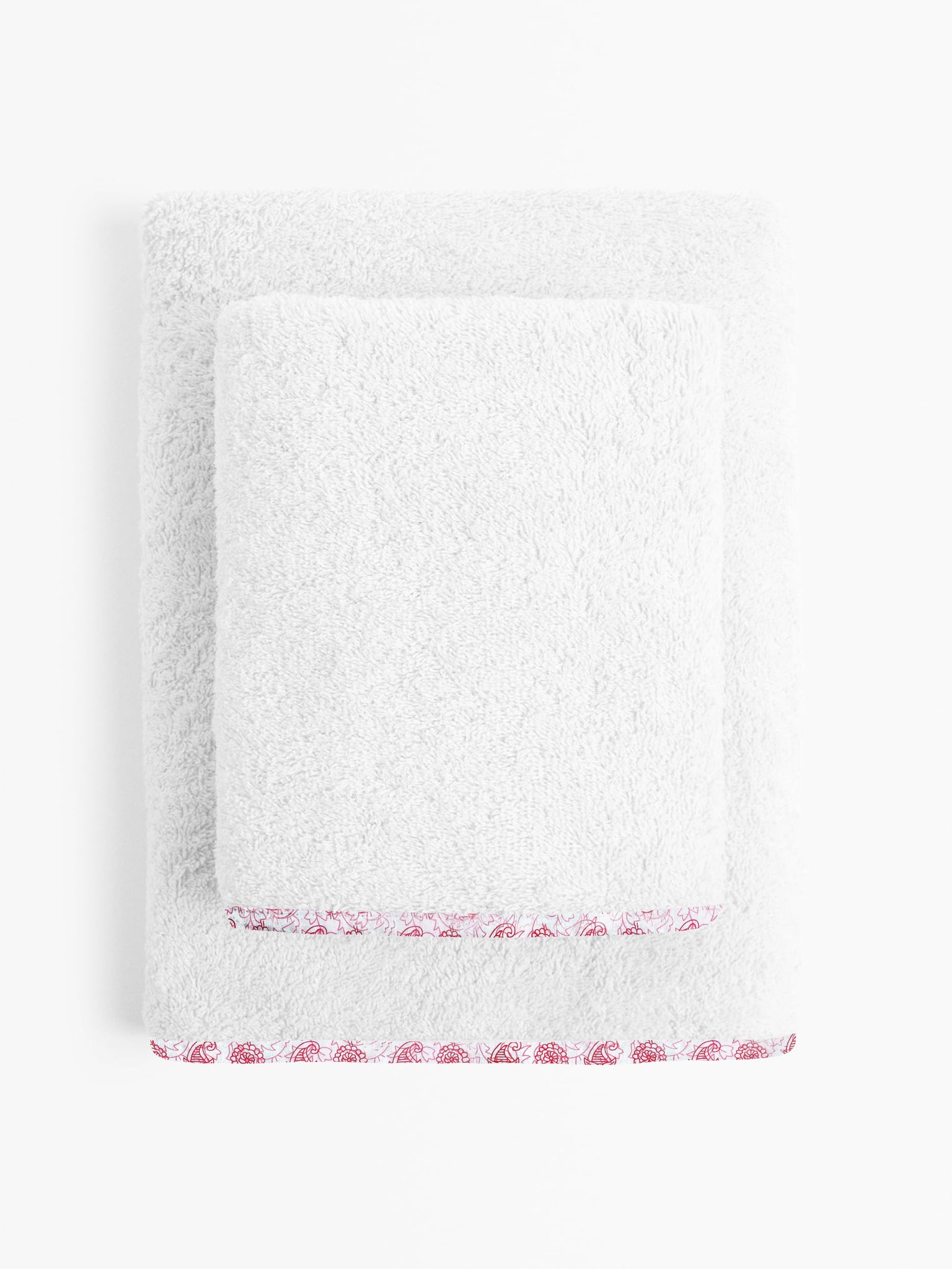 ‘Red Floral’ Organic Junior Towel Set