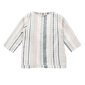 'Pink and Blue Stripe' Organic Pajama Kurta Set