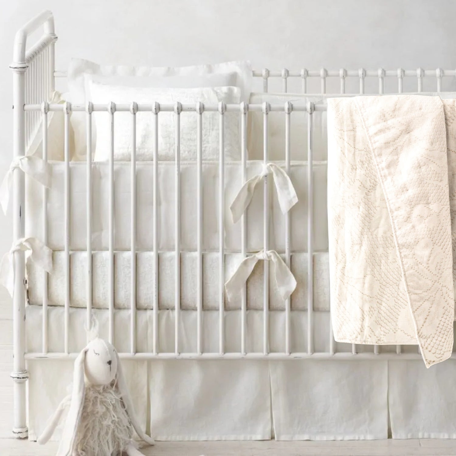 Cream Lace' Organic Baby Blanket